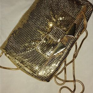 Gold Mesh Evening Bag
